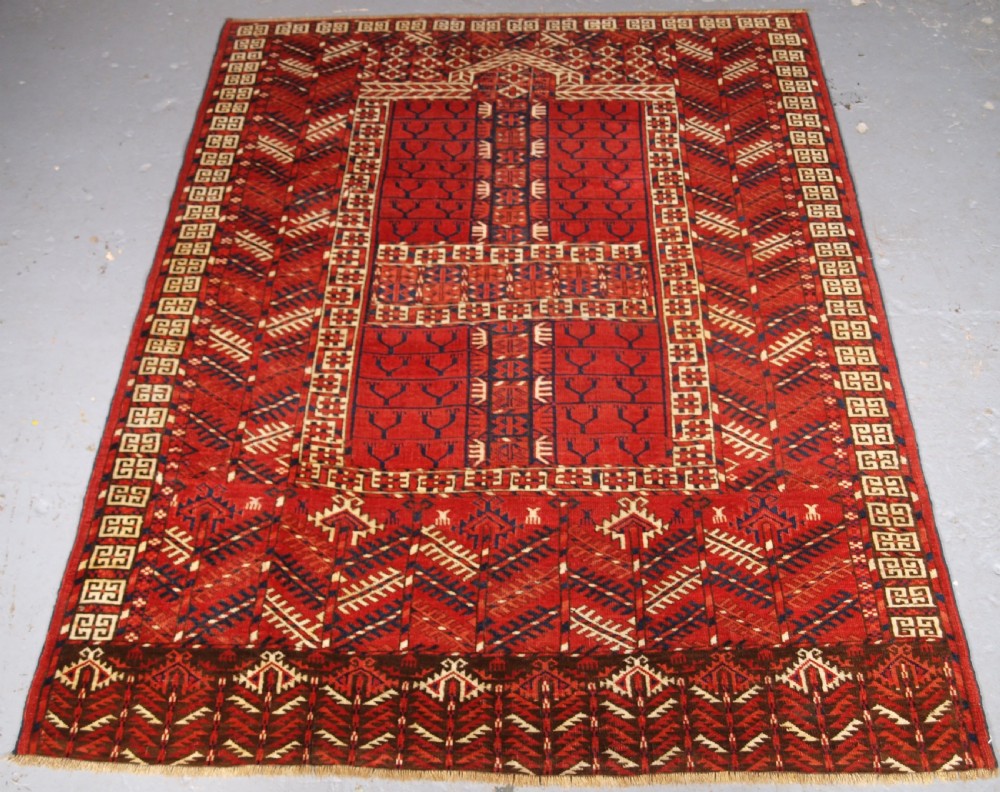antique tekke turkmen ensi with superb colour circa 1880