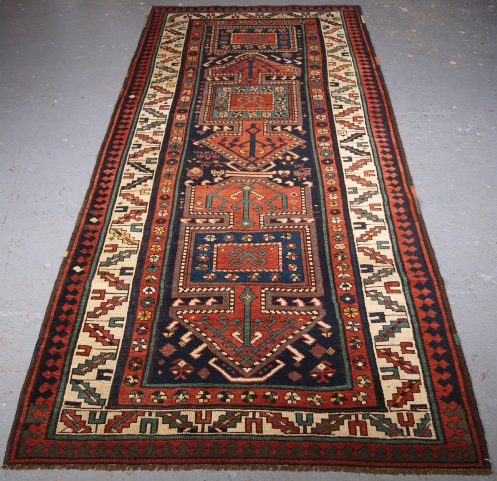 antique kelardasht runner or long rug scarce traditional design circa 1890