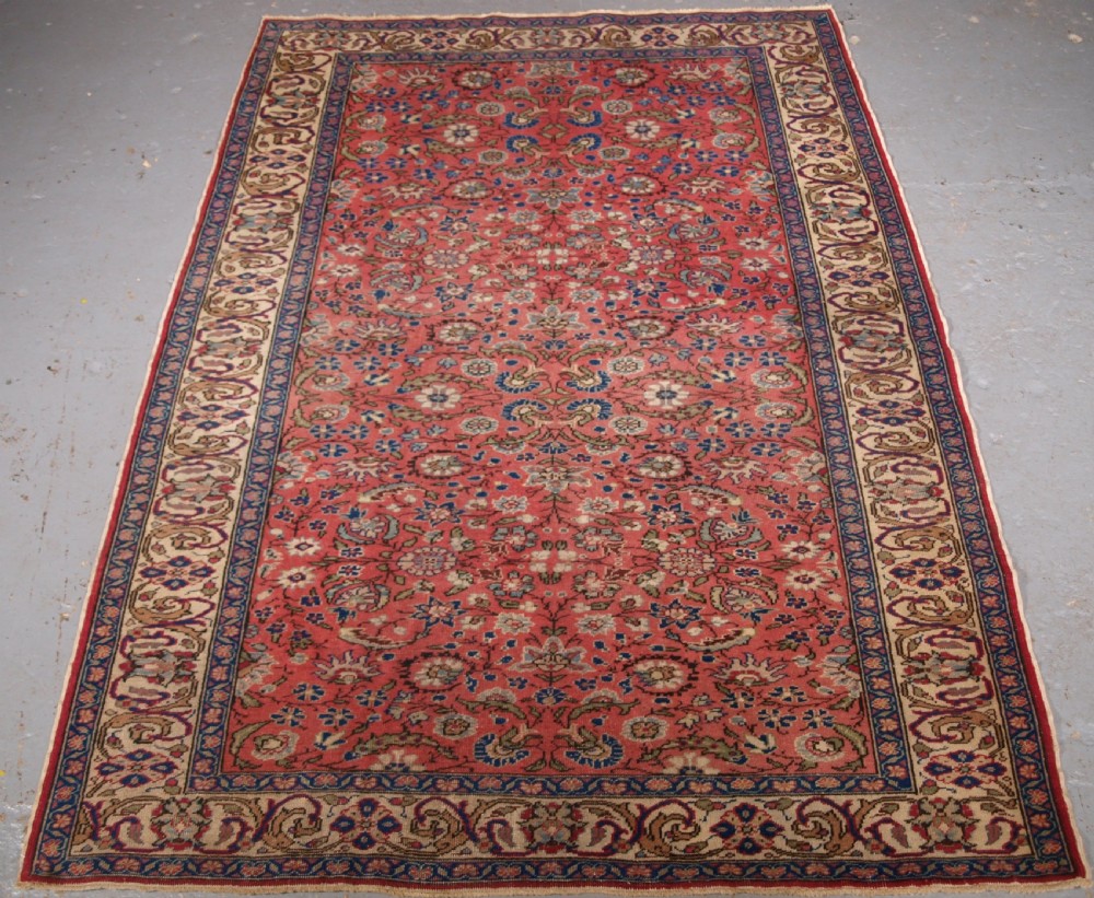 old turkish kayseri rug all over design soft colours circa 1930