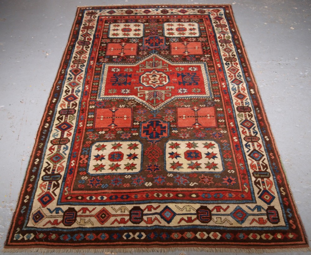 antique turkish antep rug of very scarce design south east anatolia circa 1870