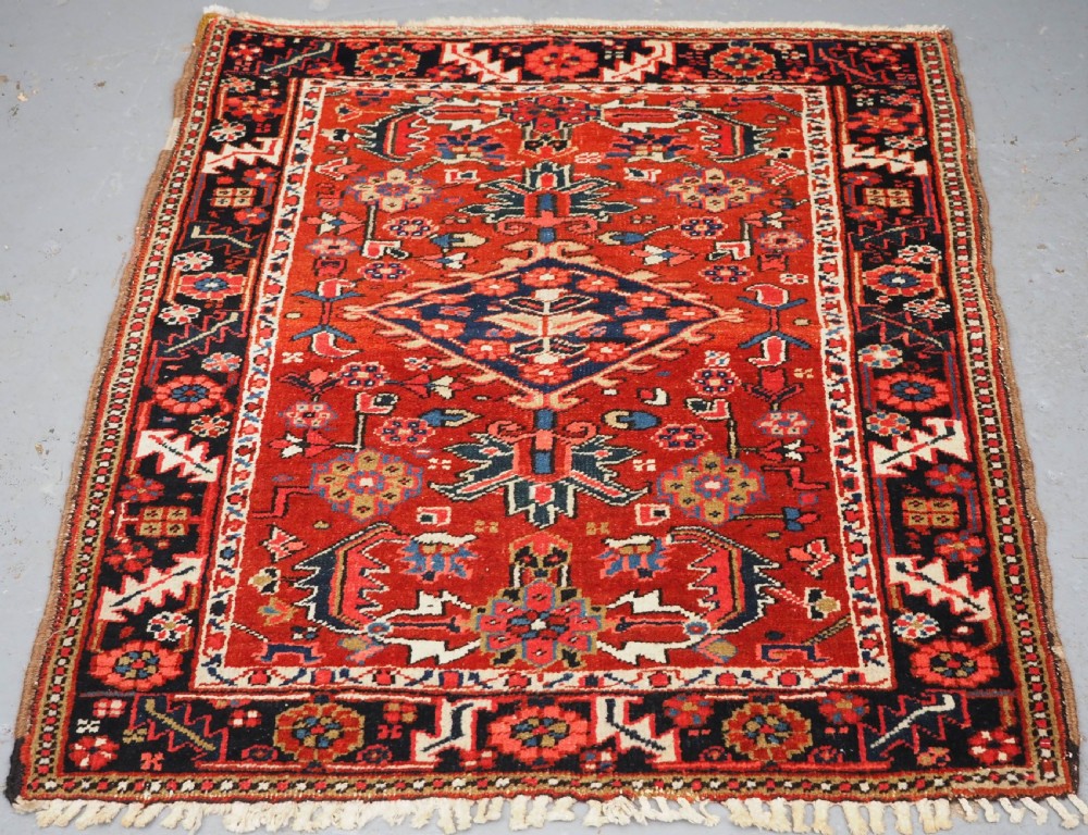 antique heriz rug of small size excellent condition circa 190020