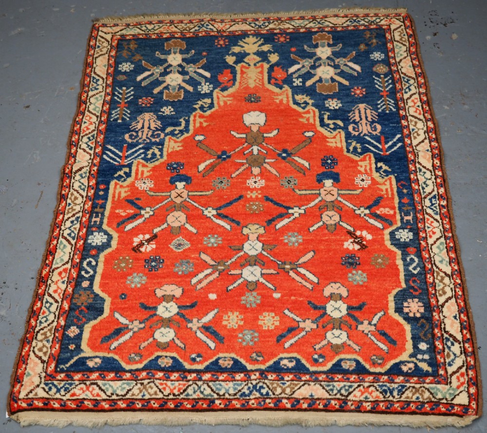 old turkish village prayer rug traditional design circa 192030