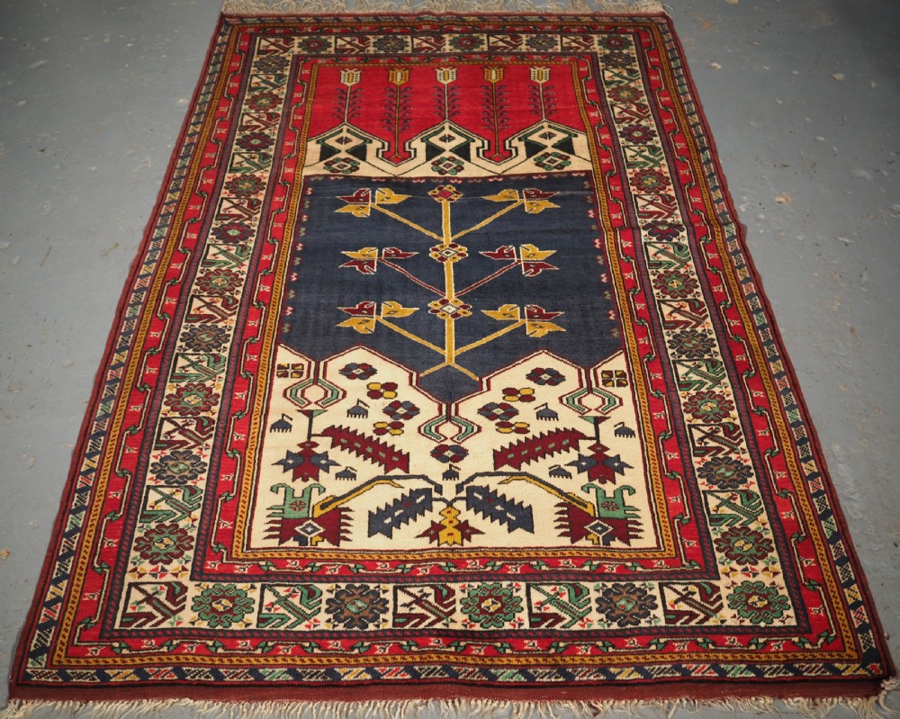 old turkish ladik prayer rug great condition circa 1930