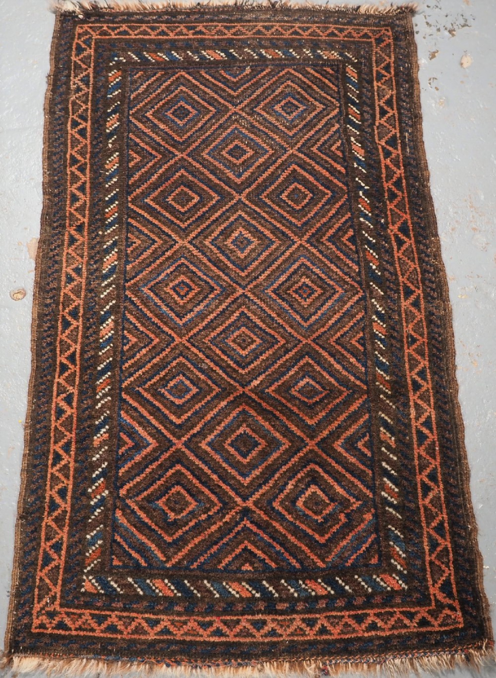 old afghan baluch balisht bag face small mat circa 1920