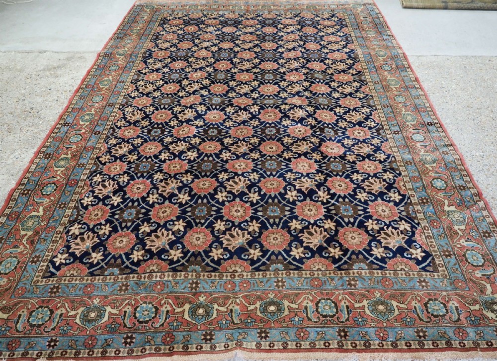 antique varamin region carpet with mina khani design circa 1920