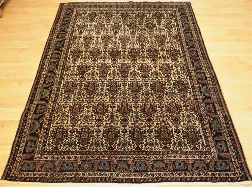 antique abedeh rug with zili sultan design circa 1900