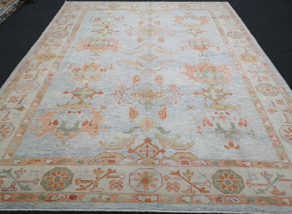 turkish oushak village carpet hand knotted in traditional design 331 x 259cm