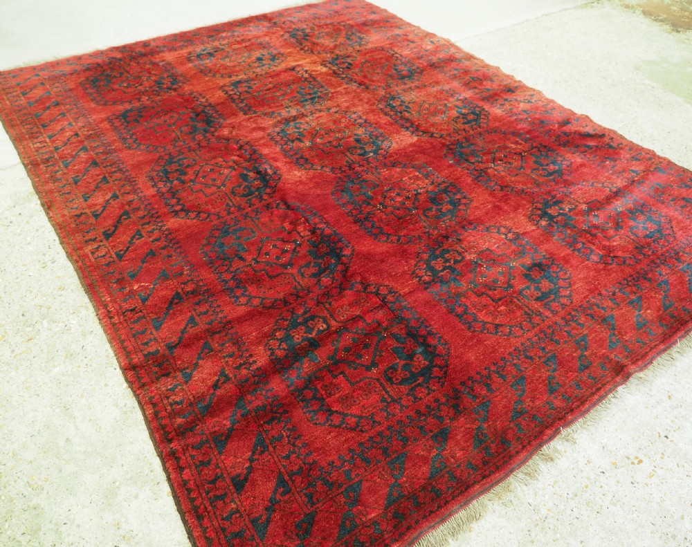 antique afghan ersari turkmen carpet outstanding condition circa 1900