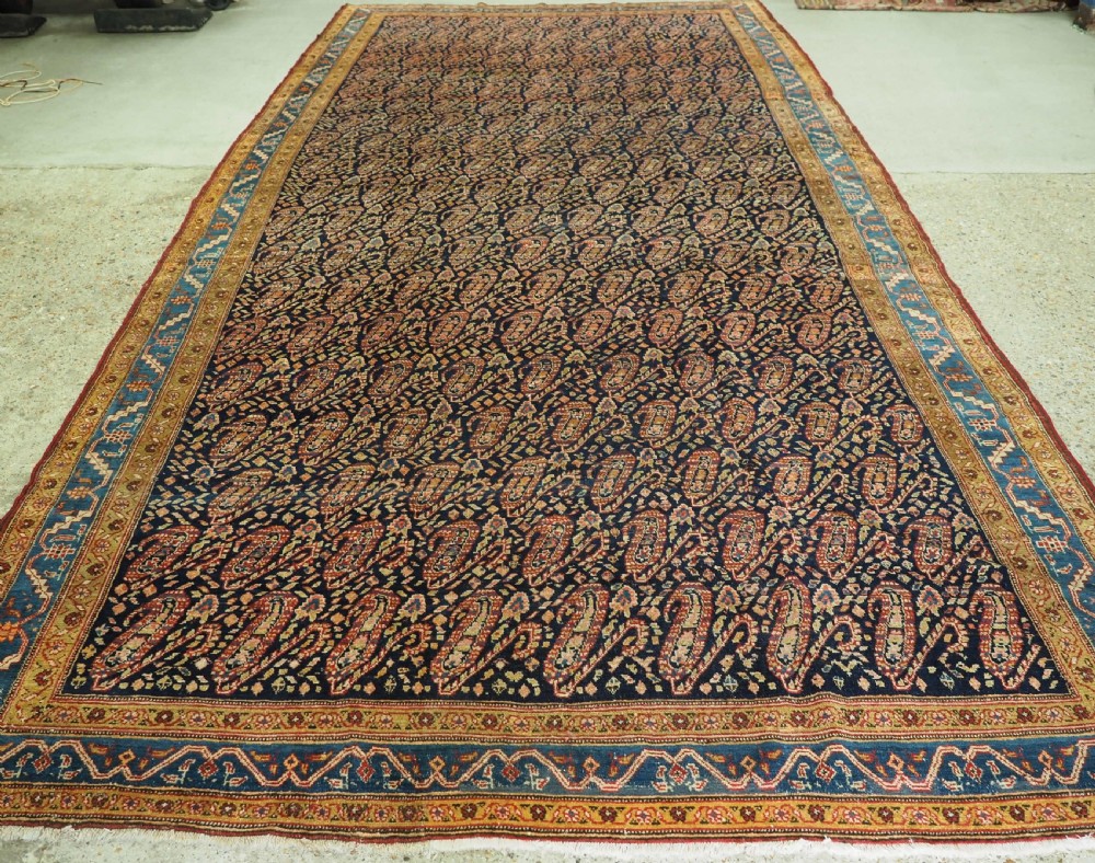 antique serabend kelleh long rug classic country house carpet circa 1900