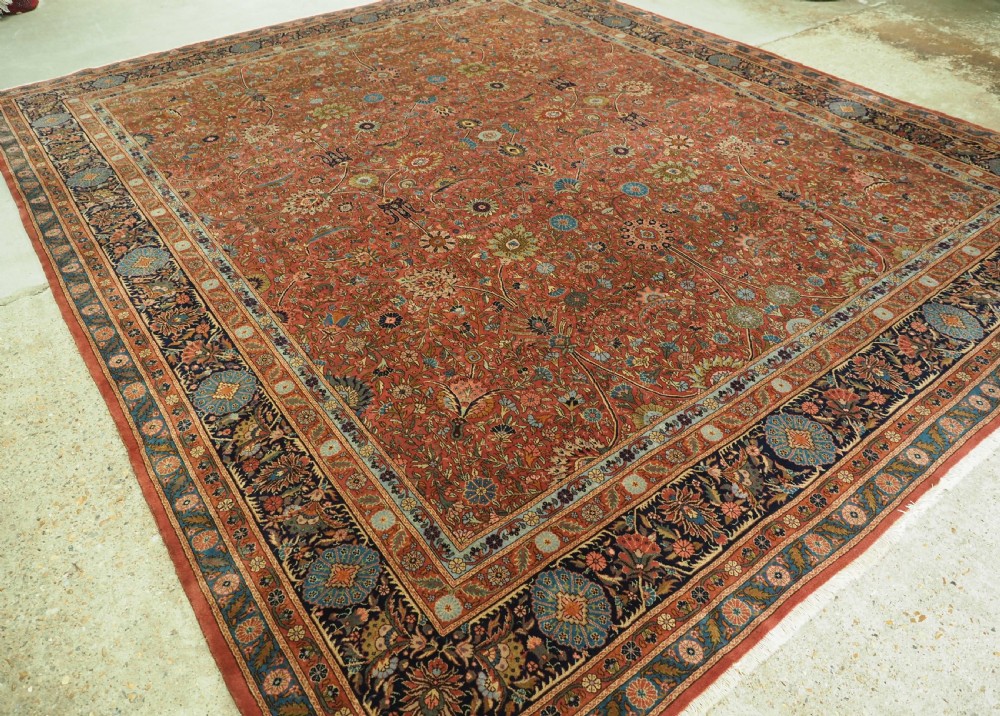antique turkish sivas carpet outstanding design and colour circa 1900