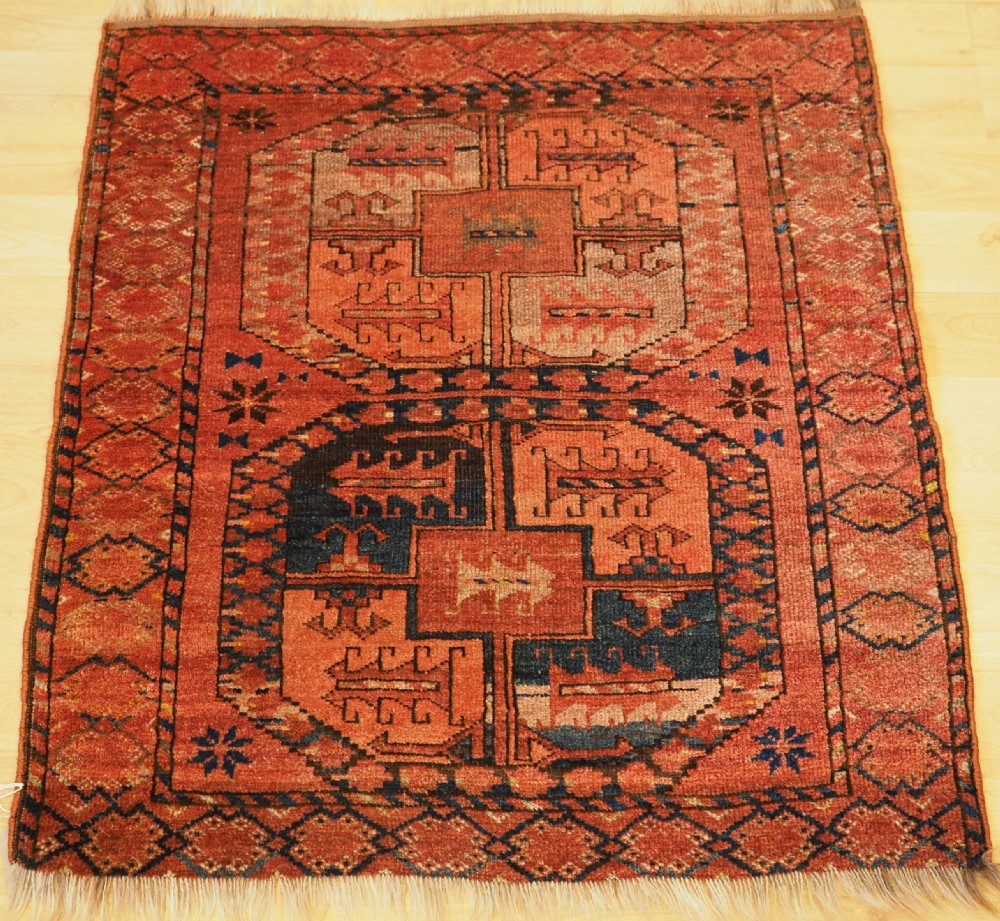 antique ersari turkmen rug of scarce small size circa 1900