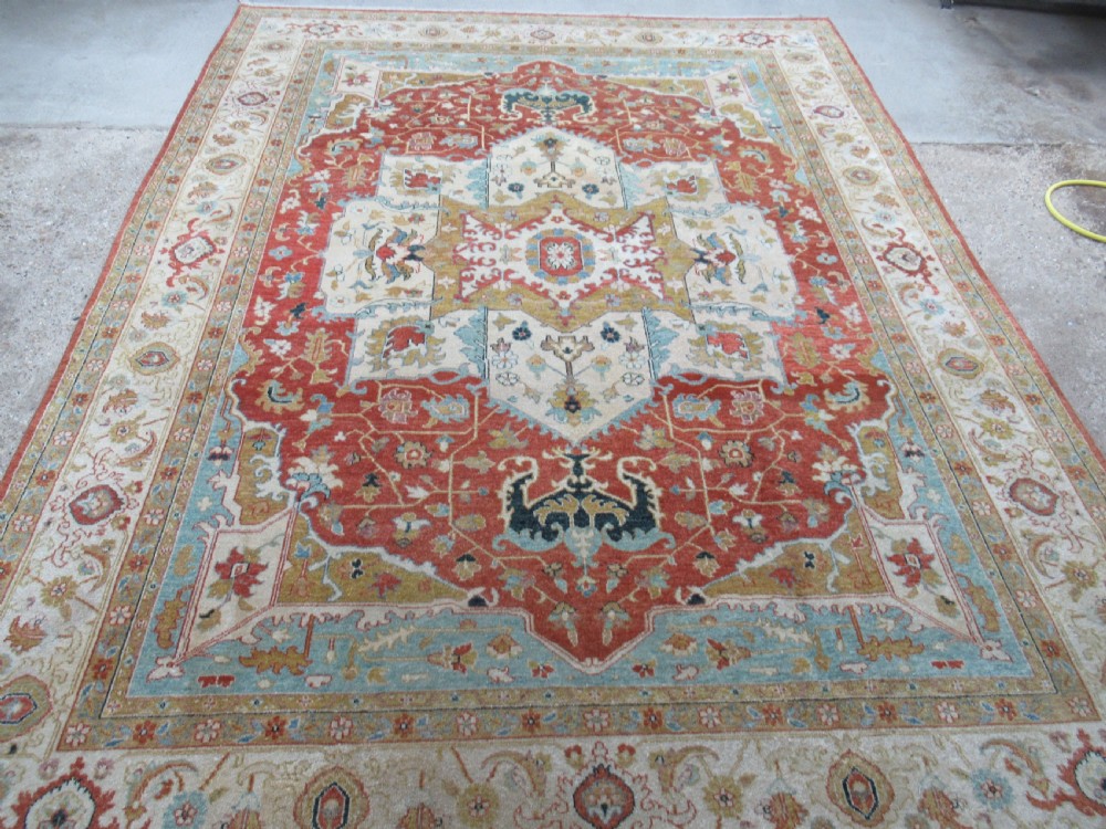 old afghan ziegler carpet of serapi heriz design about 20 years old