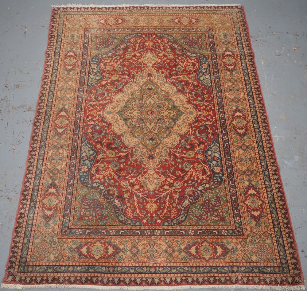 antique anatolian sivas rug very fine weave and classic design circa 1900