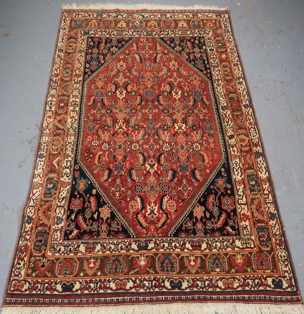 antique kashkuli qashqai tribal rug outstanding colour condition circa 1900