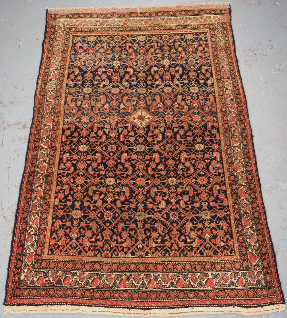 antique malayer rug with herati design circa 1900