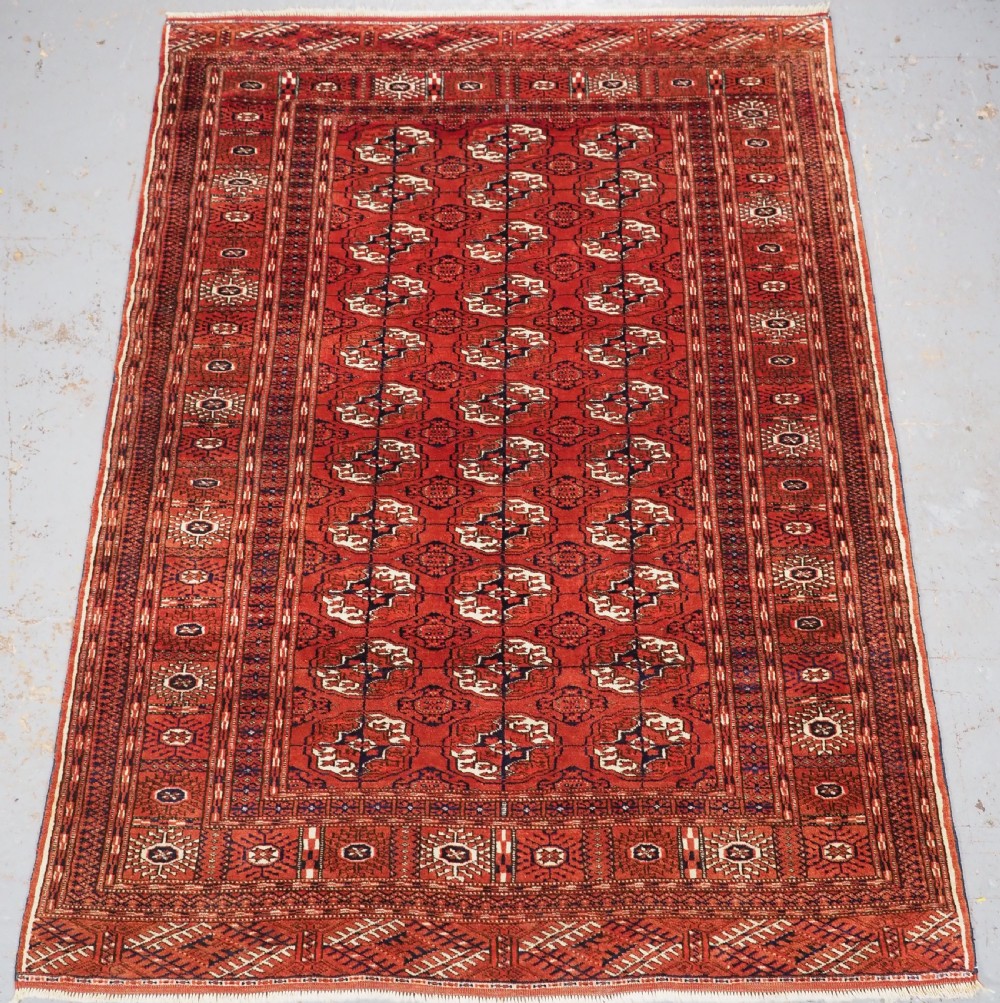 antuique tekke turkmen dip khali rug outstanding condition circa 1900