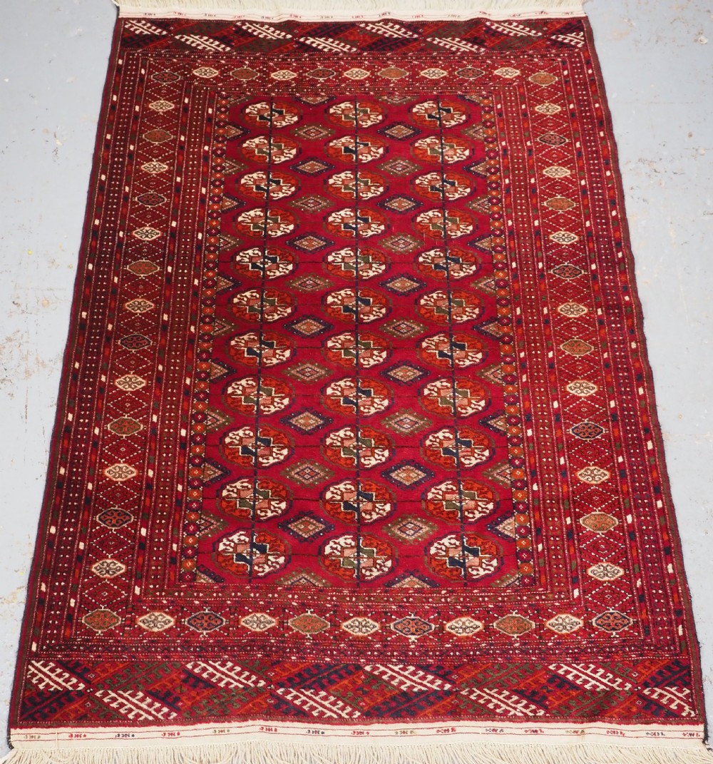 old tekke turkmen rug great condition ideal furnishing rug circa 1930