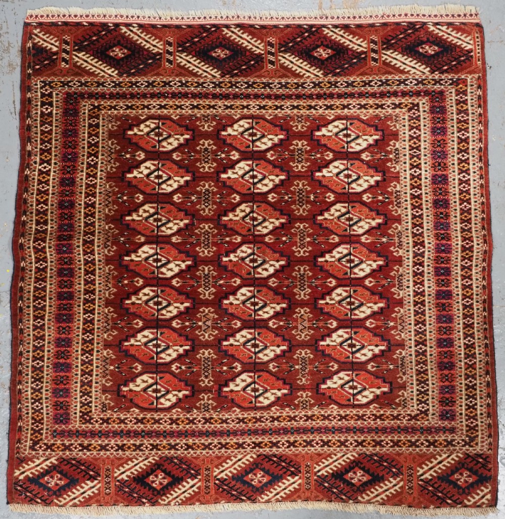 antique tekke turkmen dowry rug excellent condition colour circa 1890