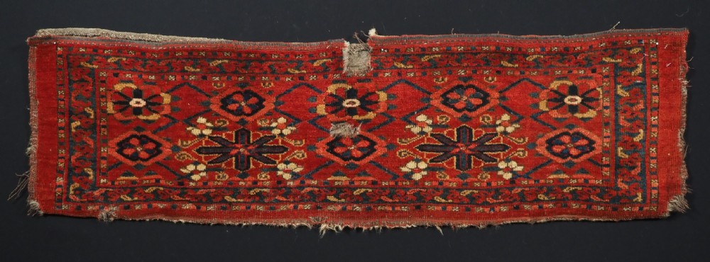 antique ersari beshir turkmen torba with mina khani design circa 1870