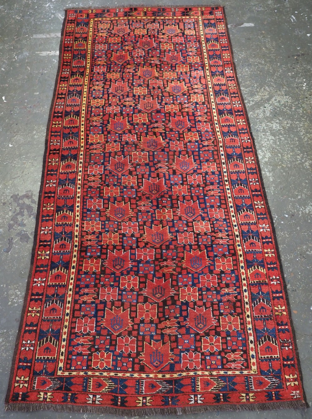 antique beshir turkmen kelleh of small size with outstanding colour circa 1880