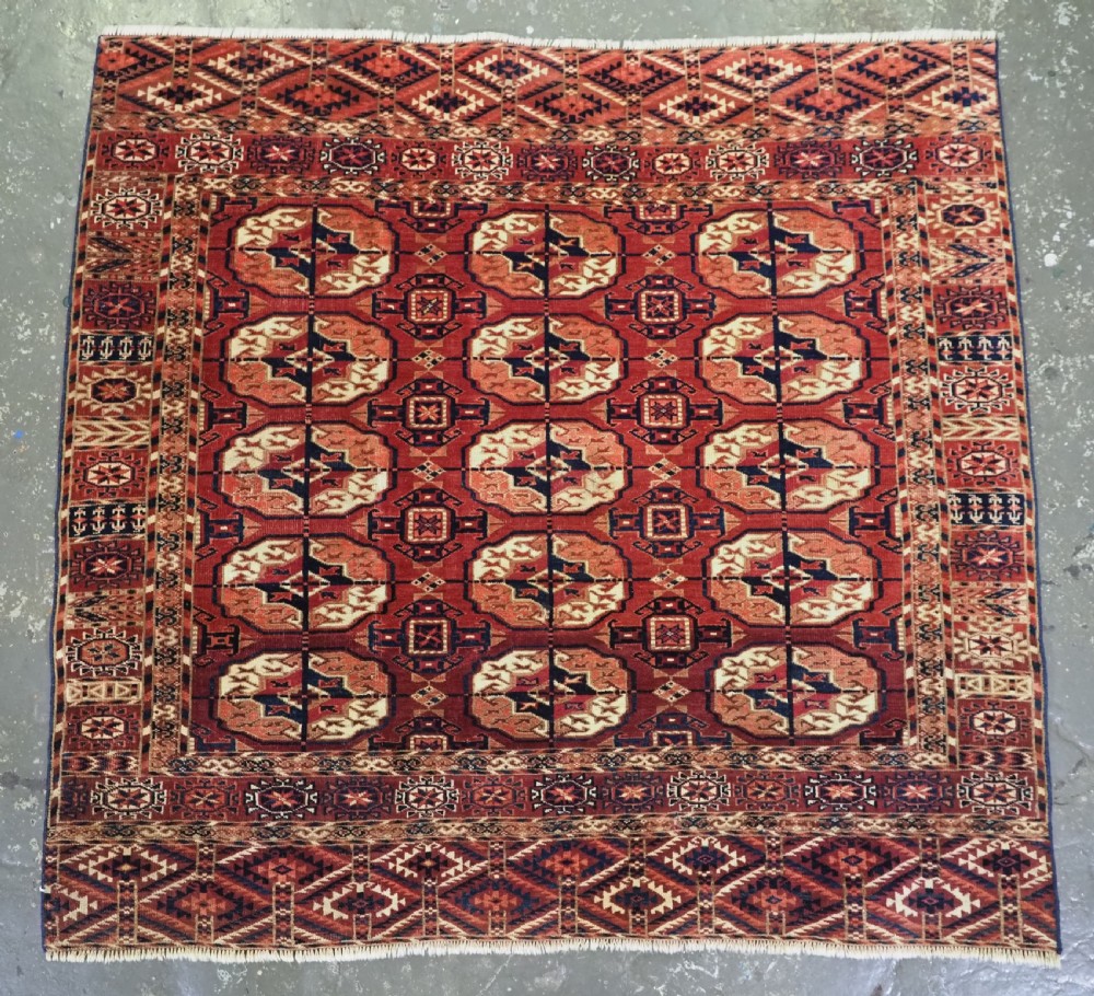 antique tekke turkmen dowry rug of small size and very fine weave circa 1880