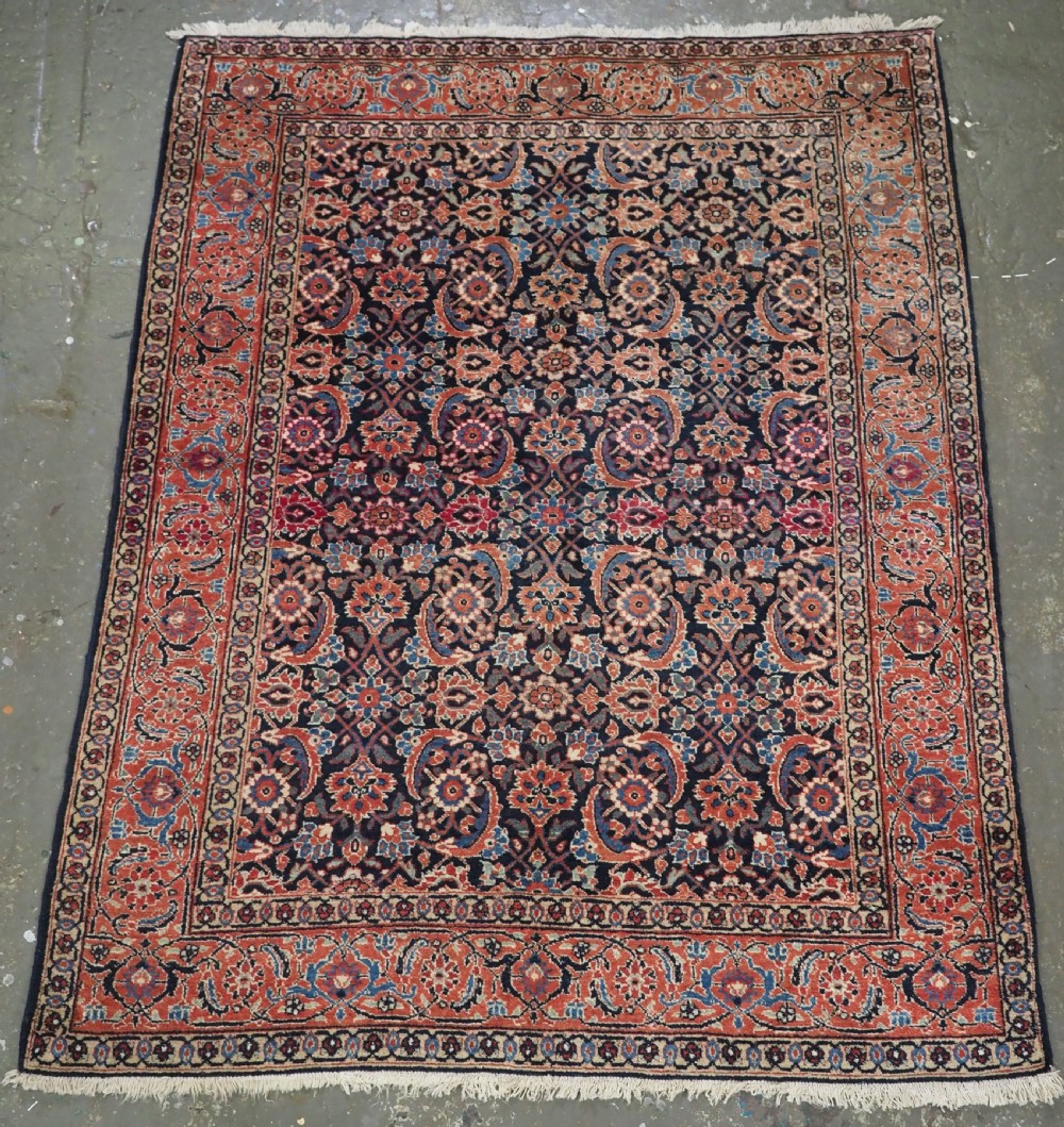 antique tabriz rug with all over herati design excellent condition circa 1920