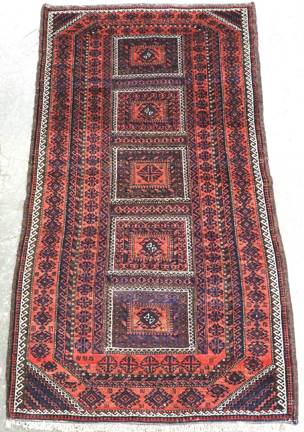 antique mahdad khani baluch rug khorasan provience excellent condition circa 1900