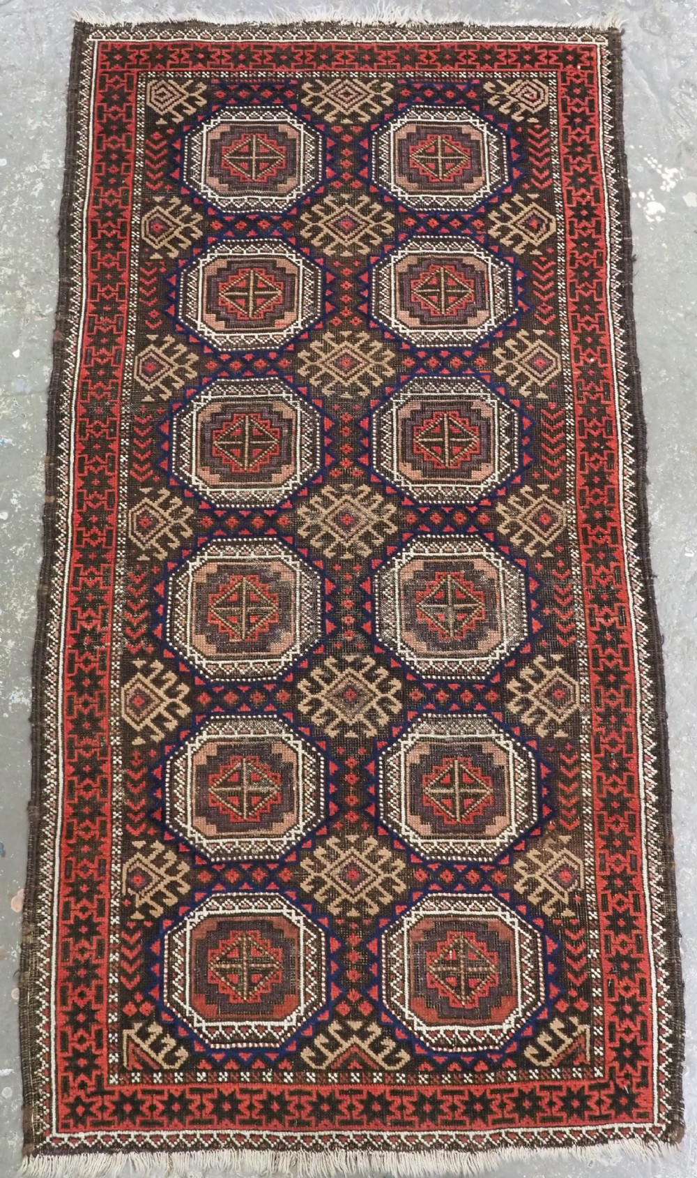 antique salar khani baluch rug khorasan region circa 1900