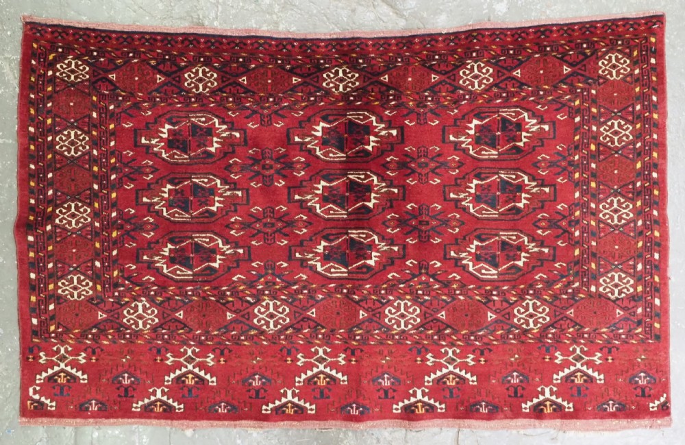 antique ersari kizil ayak turkmen 9 gul chuval face interesting elem design circa 1900