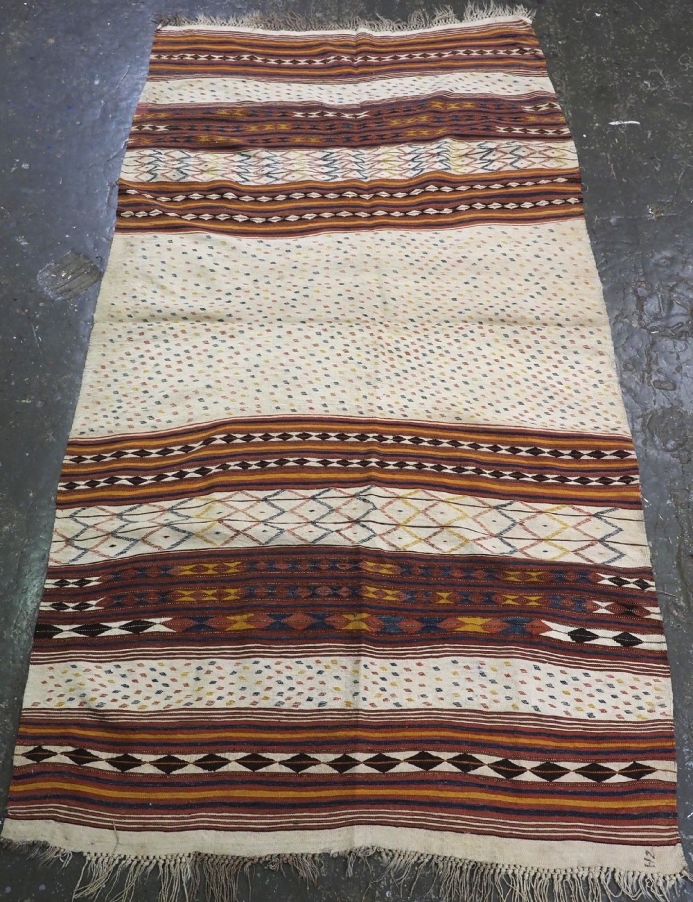 antique central asian uzbek tartari safid kilim excellent condition circa 190020