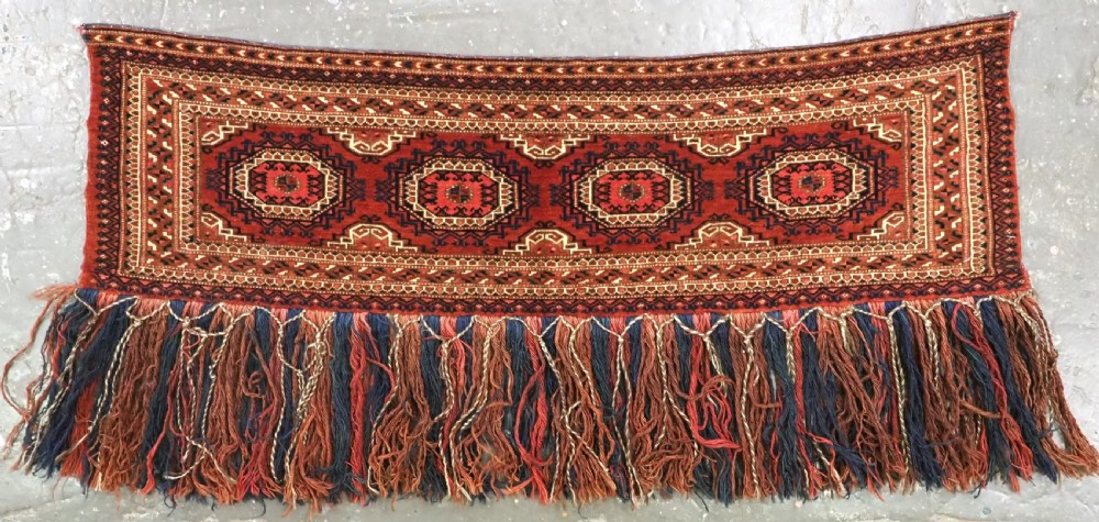 antique tekke turkmen torba very fine dowry weaving circa 1880