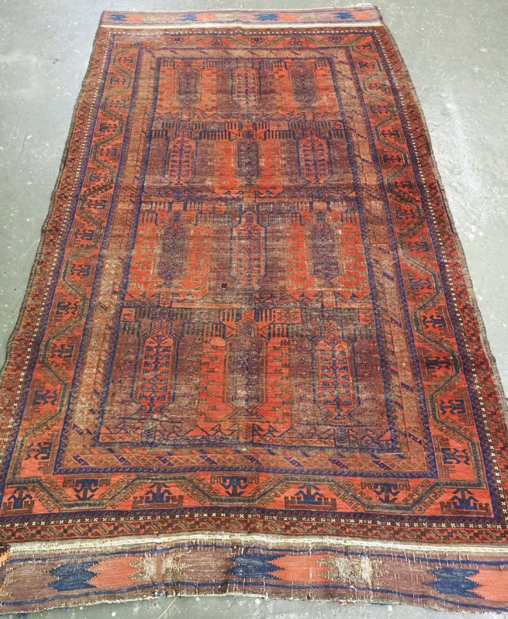 antique baluch main carpet superb early example possibly timuri circa 186070