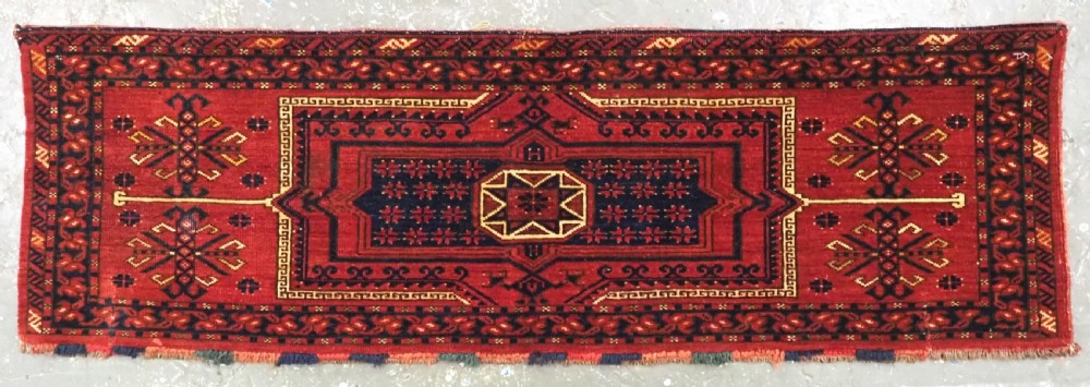 antique ersari turkmen torba 'star in octagon' design great condition circa 1880