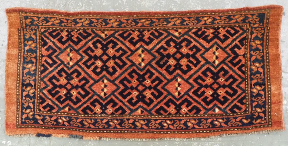 antique ersari turkmen torba mafrash face great condition circa 1890