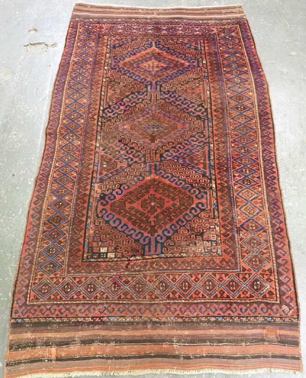 antique timuri or baluch main carpet western afghanistan circa 1880