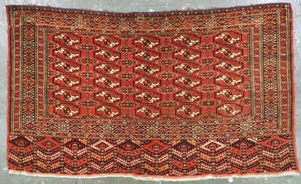 antique tekke turkmen chuval face very fine weave circa 1880 or earlier