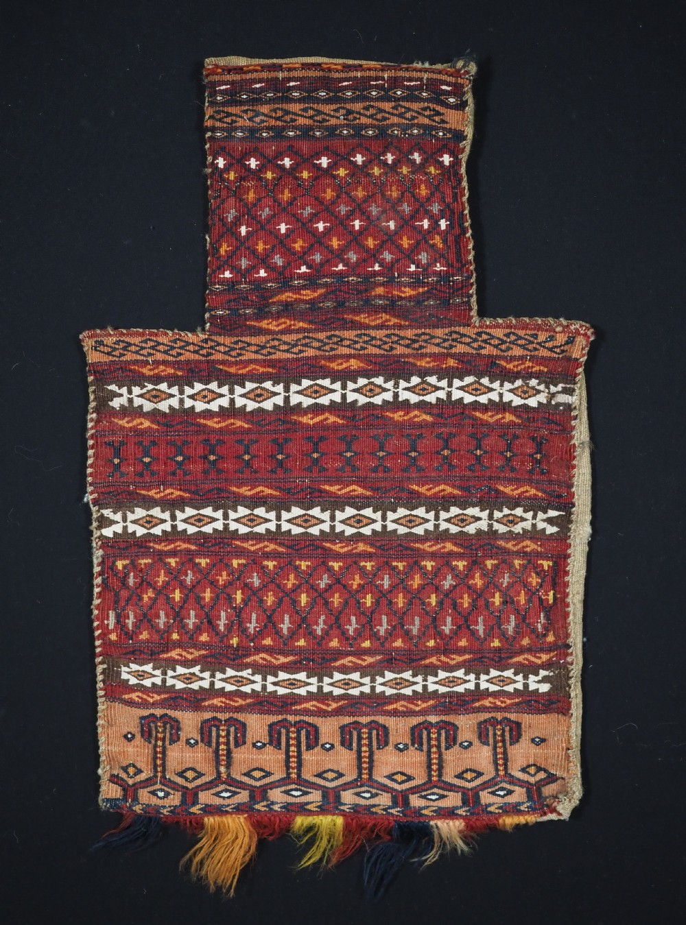 antique salt bag namakdan by the turkmen nomads northern afghanistan circa 190020