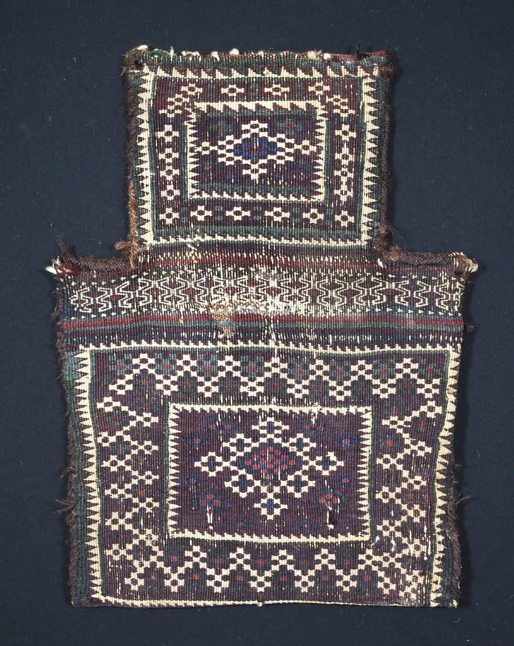 antique salt bag namakdan by the baluch nomads sistan region of afghanistan circa 190020