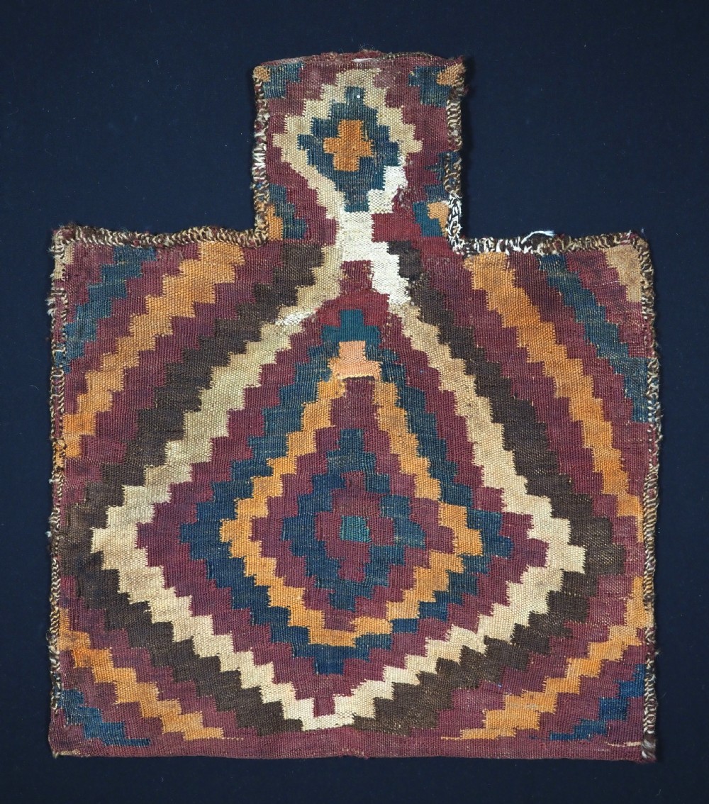 antique salt bag namakdan by the uzbek tartar nomads large size circa 1900