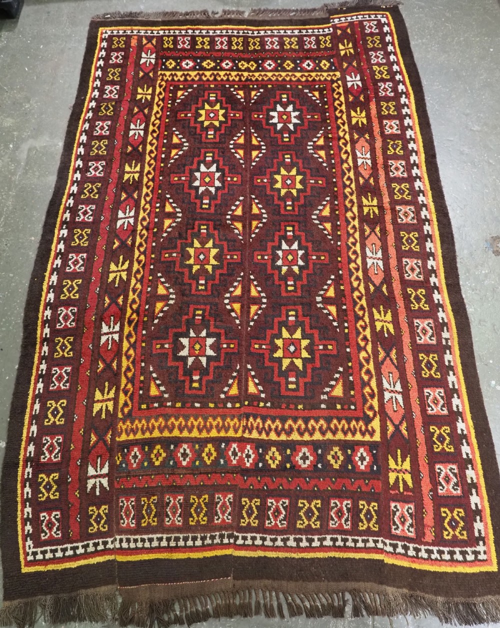 antique uzbek 'julkyrs dschulchir' yurt rug woven in 4 strips circa 190020