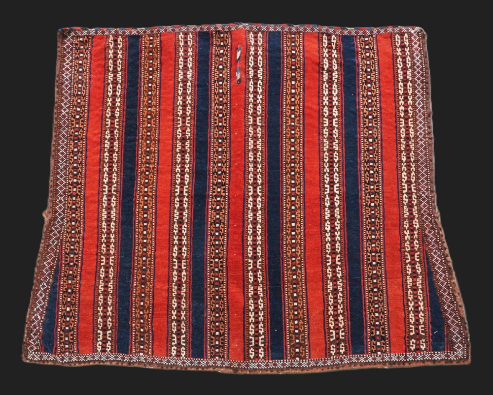 antique yomut turkmen horse saddle rug scarce ceremonial item circa 1890
