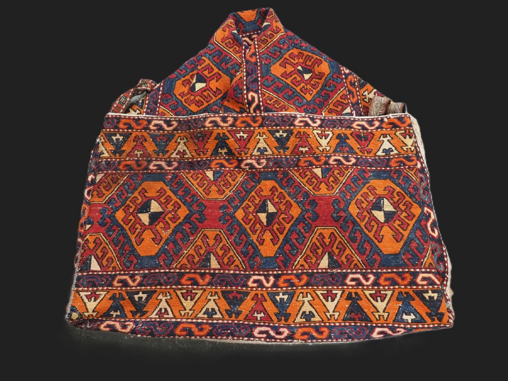 antique south caucasian complete mafrash storage bag circa 1920