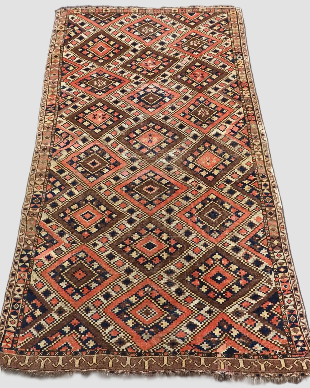 antique central asian turkmen rug possibly karakalpak circa 1890