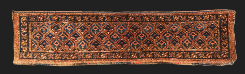 antique ersari turkmen torba face with schemle gul design circa 1900