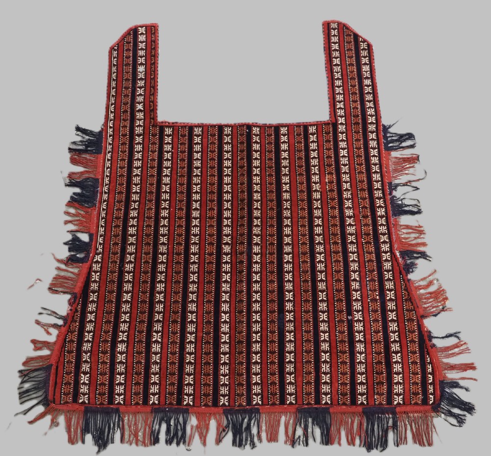 antique yomut turkmen horse cover blanket for ceremonial use circa 1920