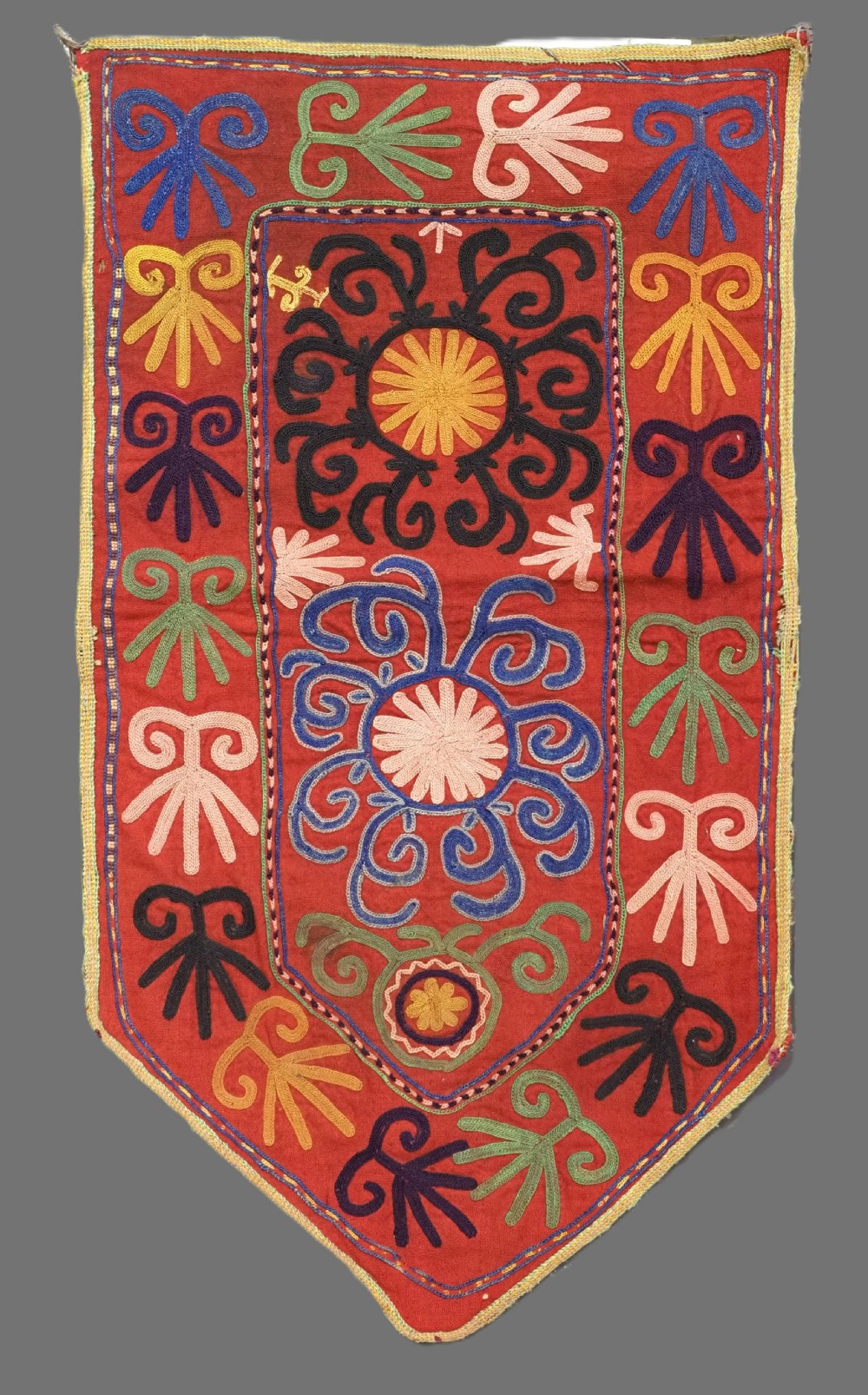 antique uzbek lakai tribe uut kap ilgich central asia circa 1900